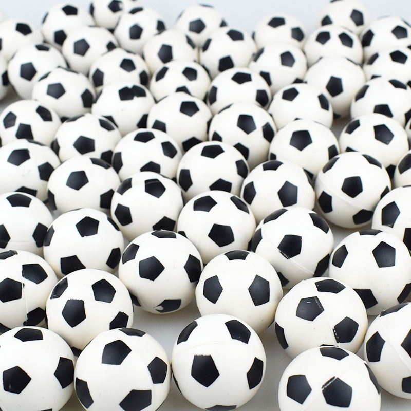 No. 32 30MM blanco y negro elástico pequeño fútbol de forma de bola elástica bola de rebote bola de torsión de huevos juguetes transfronterizos
