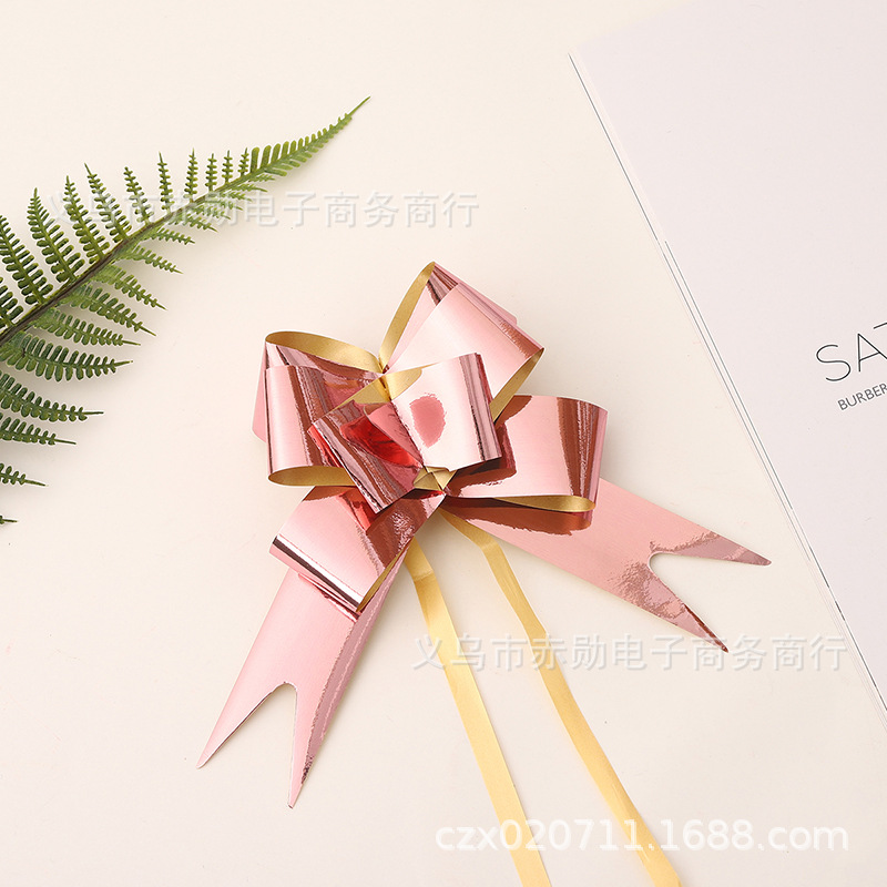 Laminación láser dibujado a mano flor Navidad embalaje de regalo fiesta boda celebración decoración mate ajuste tirar flor