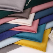 厂家批发绒布荷兰绒面料 素色抱枕束口袋布沙发布料 丽丝绒面料