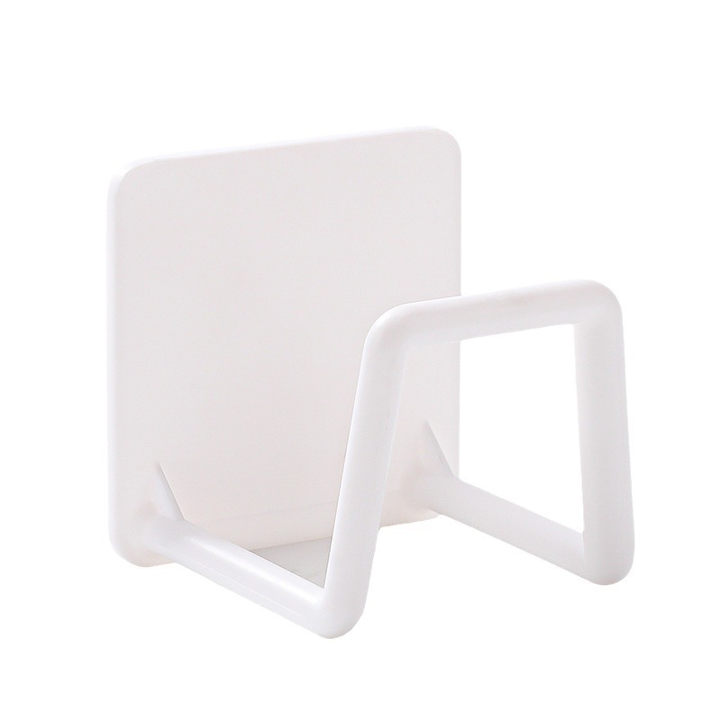 Estante de esponja de plástico para el hogar estante de almacenamiento sin ponche de cocina montado en la pared estante de drenaje de pasta para el hogar al por mayor