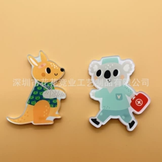 定制uv印刷透明亚克力 uv打印卡通人物logo印刷 塑料外壳uv彩印