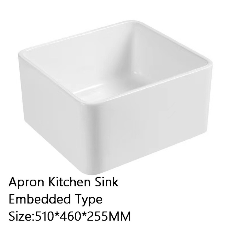 Ceramic large sink kitchen dish basin