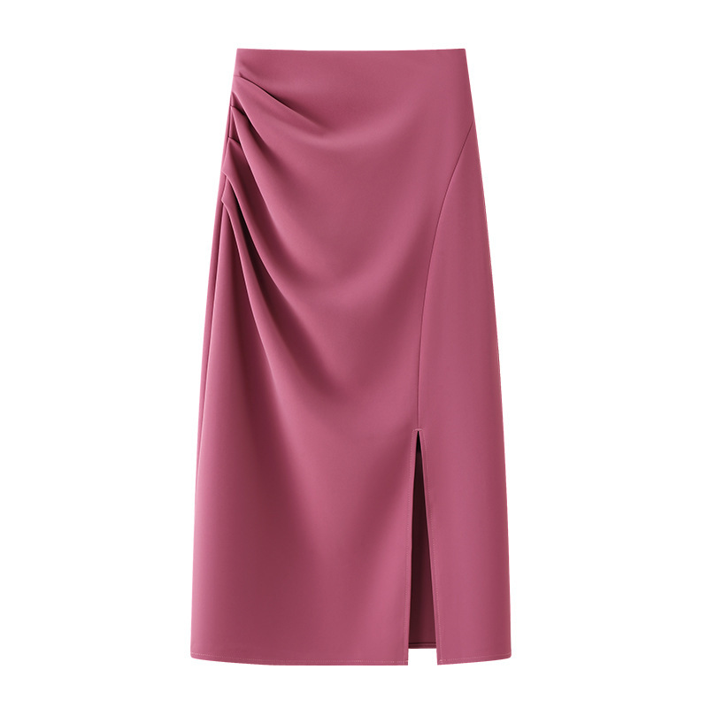 Red Suit Skirt for Women Summer 2025 New Summer High-End Elegant Hip Skirt Slit Straight Skirt Long Skirt Red Suit Skirt for Women Summer 2025 New Summer High-End Elegant Hip Skirt Slit Straight Skirt Long Skirt