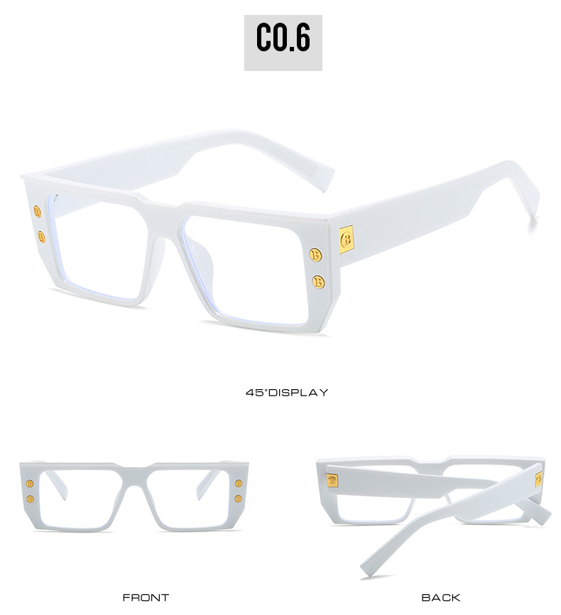 Retro Leopard Ac Square Full Frame Optical Glasses display picture 2