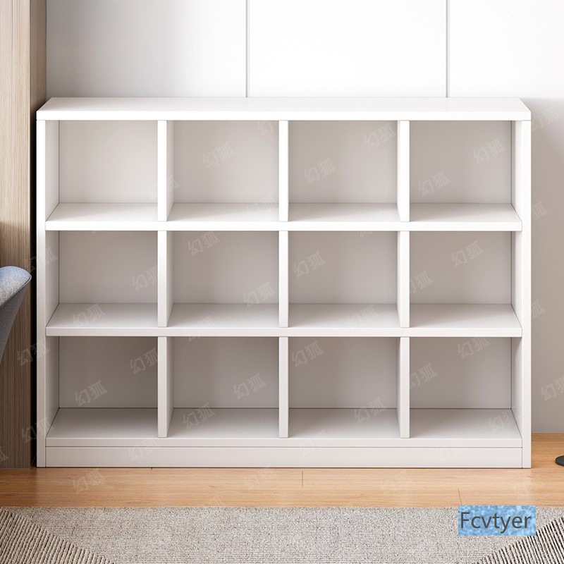 Multi-Layer Bookshelf Storage Cabinet Floor-Standing Free Combination Grid Cabinet Storage Cabinet Small Book Home Living Room Set
