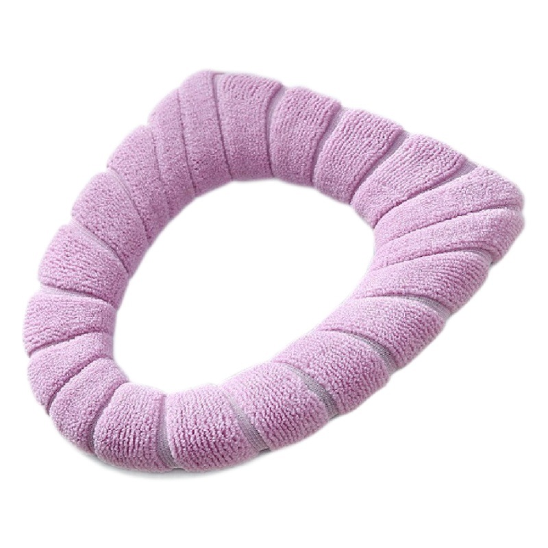 Funda de inodoro popular, cojín para asiento de inodoro, anillo de inodoro tejido para el hogar, universal para todas las estaciones, funda de inodoro para invierno, almohadilla de inodoro al por mayor