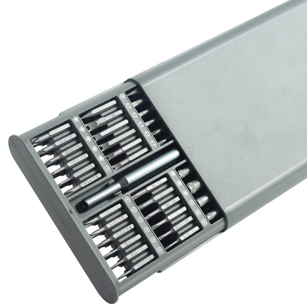 手机电讯维修螺丝工具 多用118合1镂空盒铝手柄螺丝刀套装