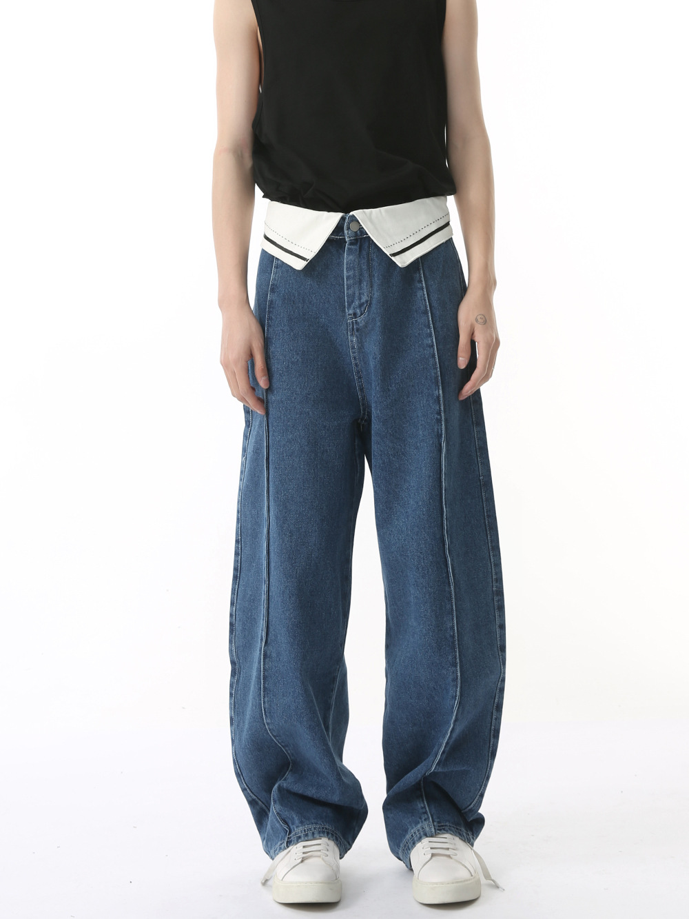 MTLCLOTHES Ropa de hombre | Deconstrucción del diseño de contraste de la cintura de nicho