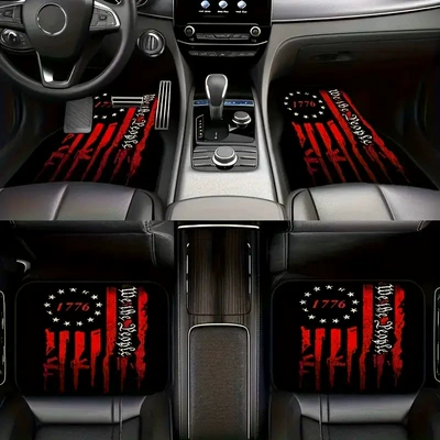 Deliver Car Universal Four-Piece Set of, Avtomobil döşəmə paspasları - temu-car-floor-mat-32-3344cm-two-piece-pack