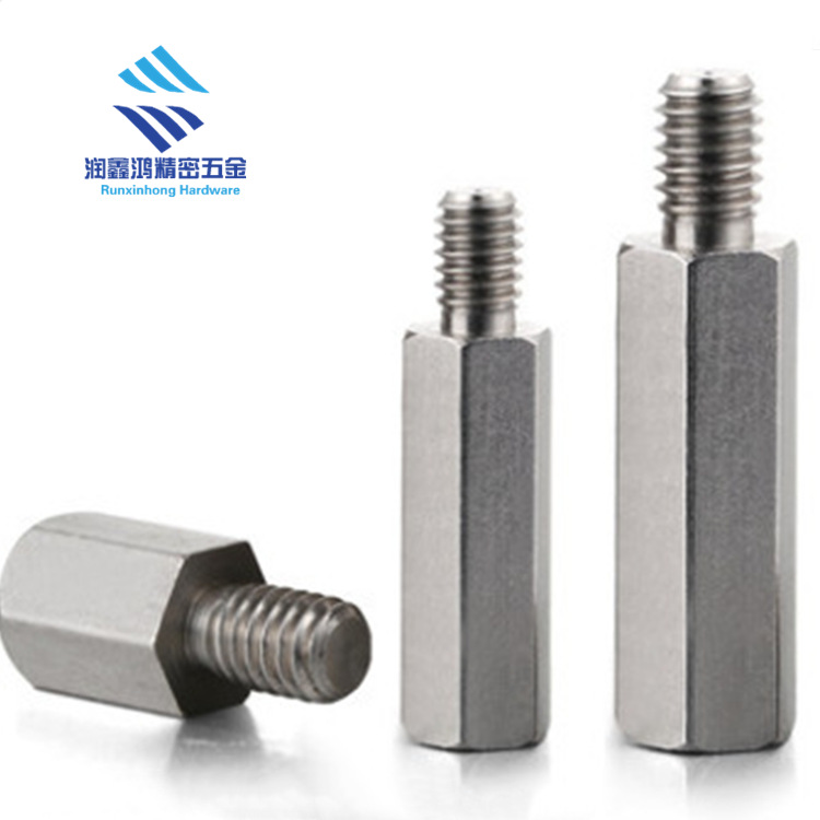 H7*43*M4内外牙螺母柱 六角阴阳螺柱 M4*35+8电脑机箱螺丝
