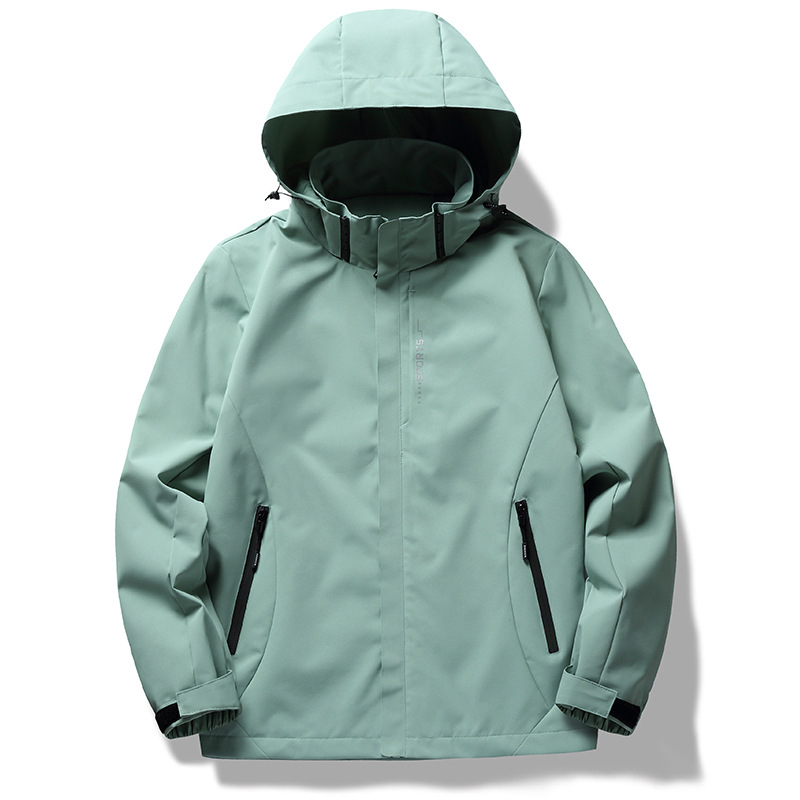 Einlagige, dünne, elfenbeinweiße, bestickte Teamuniformjacke für Herren und Damen_voghion.com