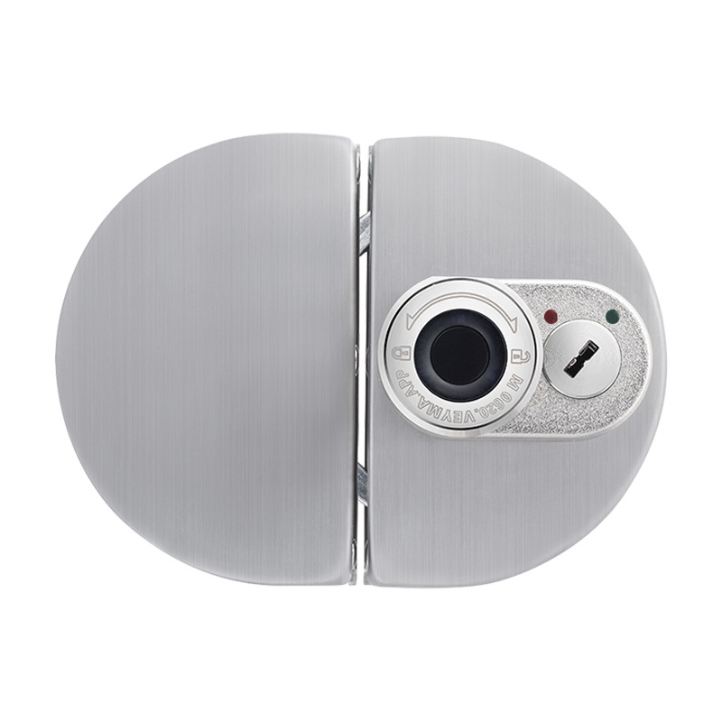 Cerradura de huella digital de puerta de vidrio, puerta simple y doble de oficina sin apertura, cerradura de vidrio bluetooth electrónica, cerradura inteligente al por mayor