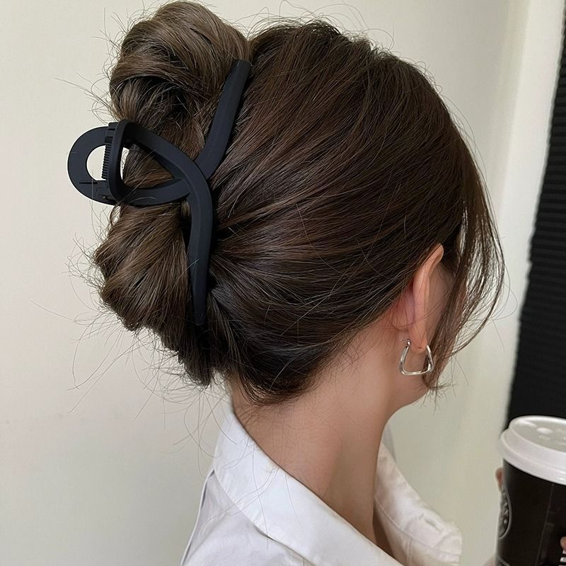 Clip de abrazadera de arco de satén negro detrás de la cabeza grande tiburón clips princesa clip de cabello red tarjeta de cabello rojo adornamiento para el cabello explosivo