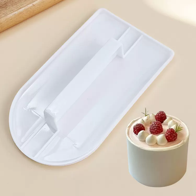 现货蛋糕烘焙工具 奶油蛋糕表面抹平器 翻糖蛋糕胚压平器手柄刮板