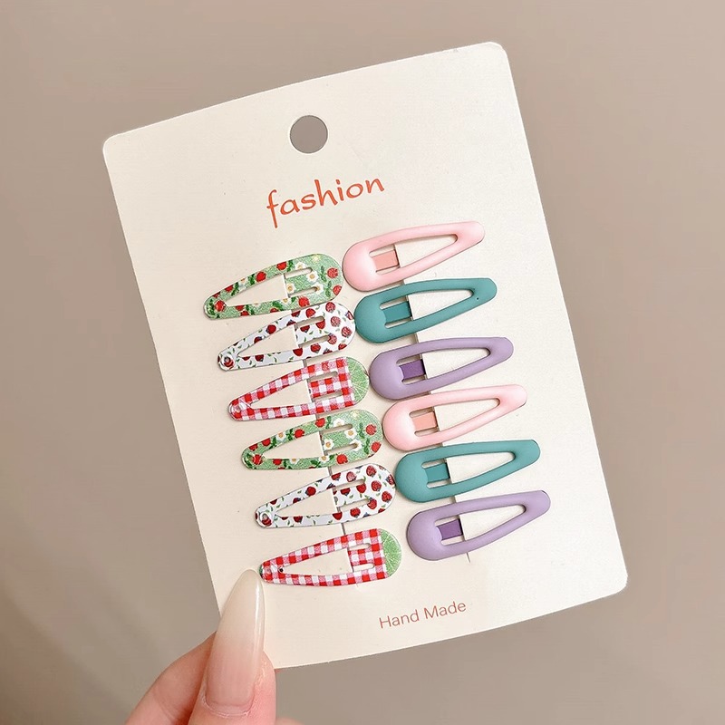 Horquilla de estrella de color dopamina 2025 nueva horquilla de gota de agua de nube para niños flequillo lateral bb clip tocado