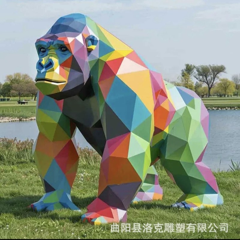 大型铸铜猩猩雕塑厂家定制装饰景观摆件乐园景区街道工艺雕塑批发|undefined