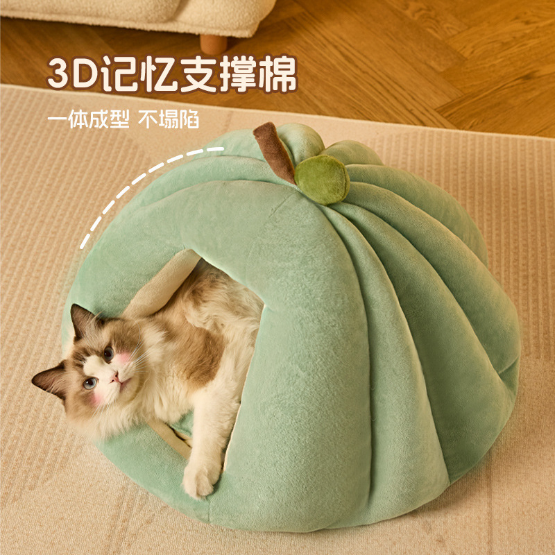 Sueño profundo en otoño e invierno, nido de calabaza grande, cálido y cerrado