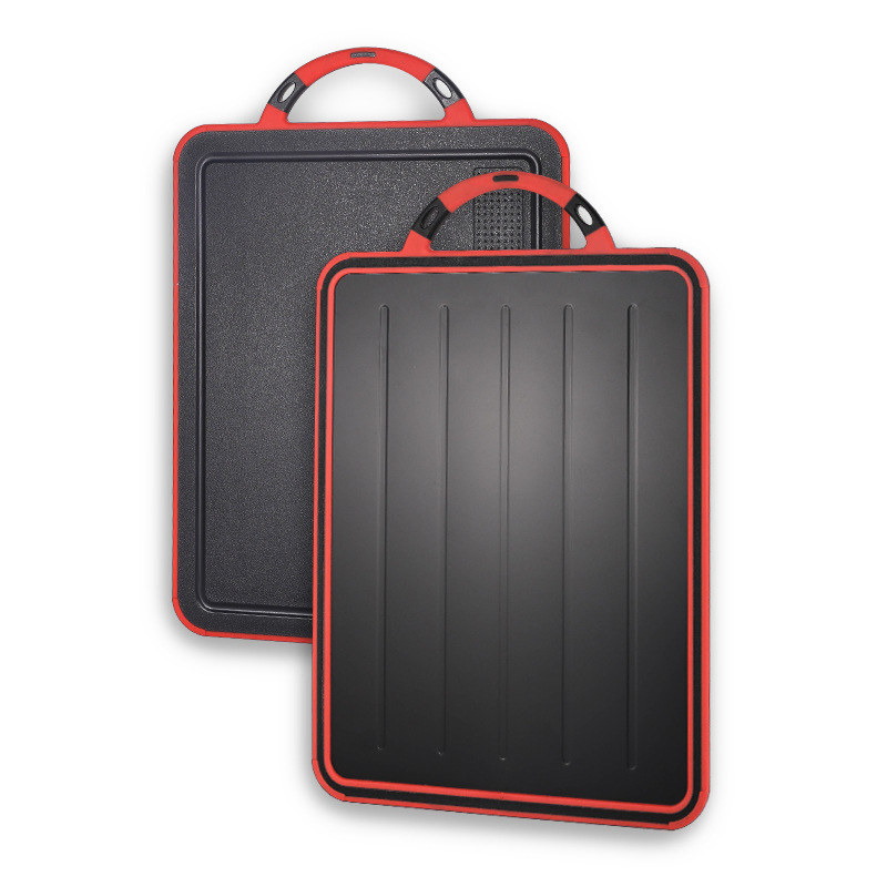 Amazon 304 tabla de cortar de acero inoxidable descongelación acelerada PP tabla de cortar molinillo de ajo utensilios de cocina domésticos tabla de cortar de mano