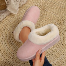R 94667 Winter Fur Lined Slippers ��ůë�I��Ь �羳�W��