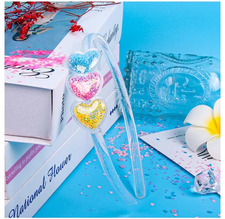 Women'S Gender Cute Style Cute Women'S Cartoon Heart Shape Candy Plastic Hair Band