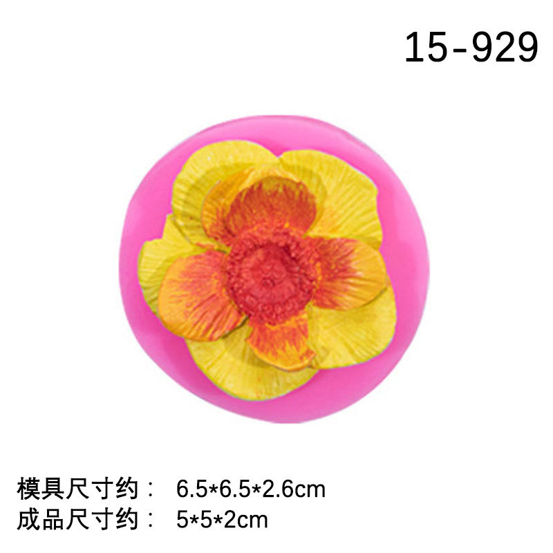 Girasol Rosa Clavel fondant cake molde de silicona DIY coche aromaterapia decoración colgante epoxi