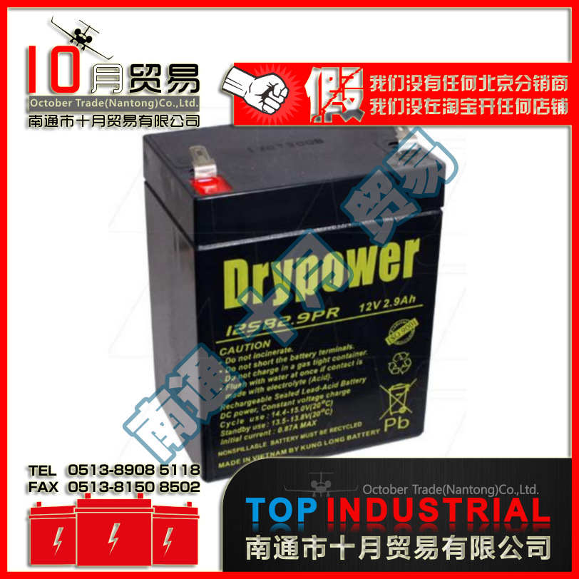 美国DRYPOWER蓄电池 12SB2.9PR 原装进口