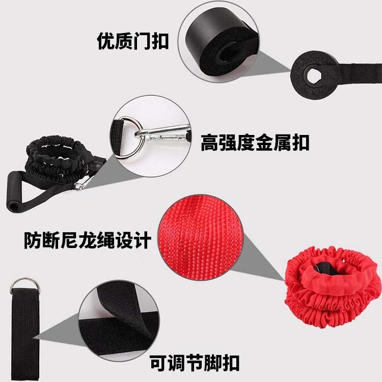 拉力绳11件套TPE健身拉力器亚马逊热卖弹力绳多功能阻力绳|undefined