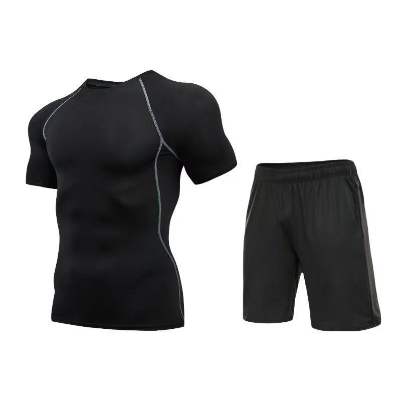 Pro Men's Quick-Drying Short-Sleeved T-Shirt Running Training Fitness Clothing Elastic Bottoming Bodysuit Sportswear Sports Suit Pro Men's Quick-Drying Short-Sleeved T-Shirt Running Training Fitness Clothing Elastic Bottoming Bodysuit Sportswear Sports Suit