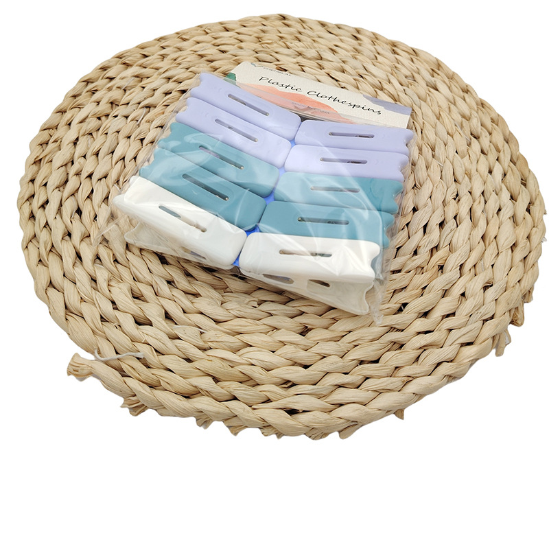 L6313 220-10 Diez clips para secar ropa en casa a prueba de viento, una sola percha fija pequeña tienda de 2 yuanes