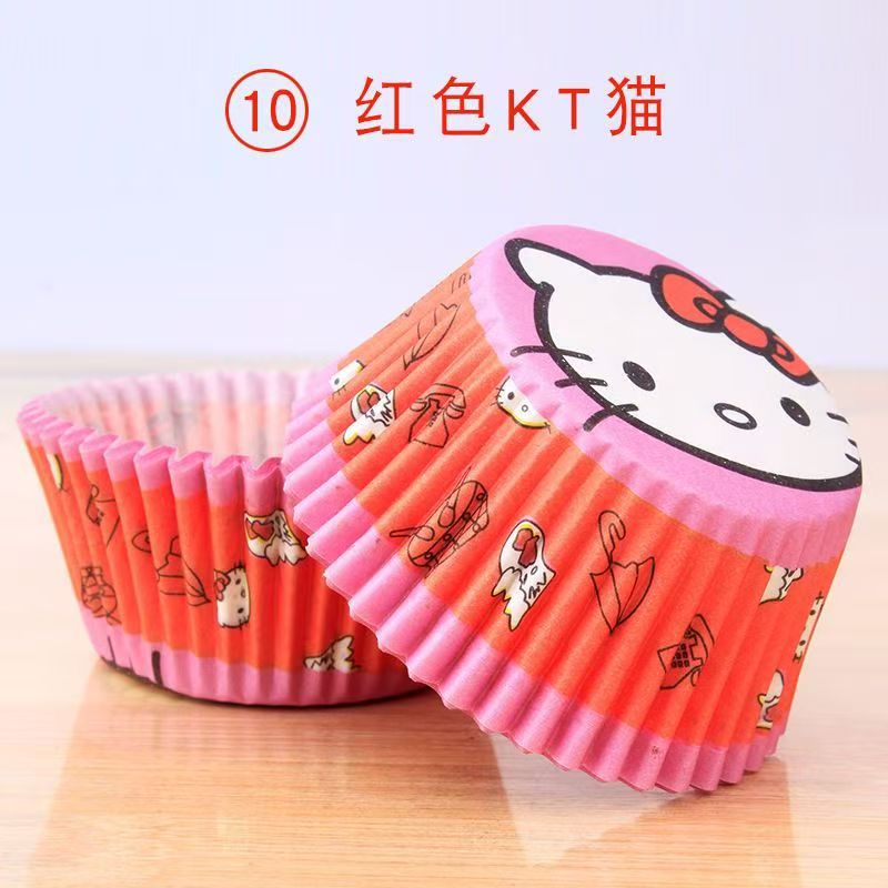 Vasos de papel Winnie the Pooh para pasteles, vasos de papel a prueba de golpes para galletas de calidad alimentaria, vasos de papel para arroz glutinoso, paquete de 100 vasos de PVC para mochi de nieve