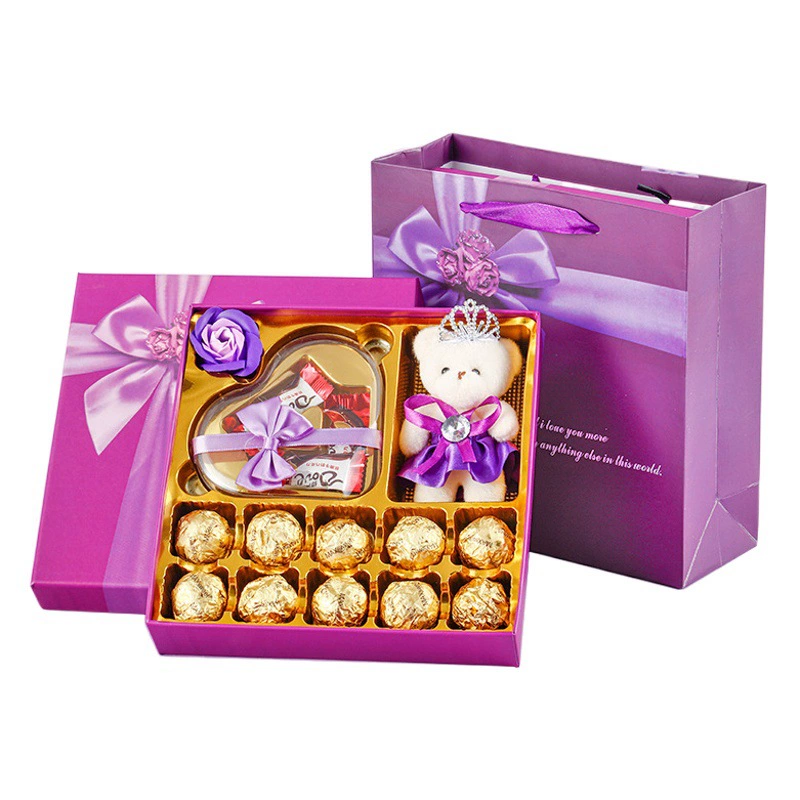 Креативные подарки, красивые шоколадные подарочные коробки для мужчин и женщин, праздничные подарки из супермаркета, подарки на День святого Валентина и день рождения