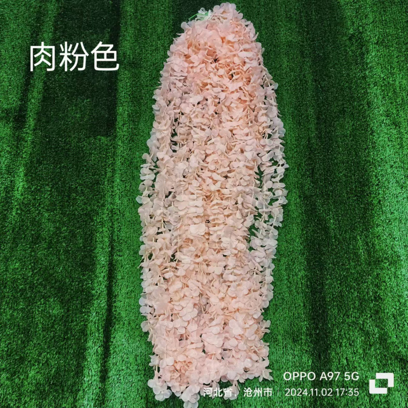 Decoración de la boda flor artificial imitación cadena de orquídeas tiras de flores de glicina decoración de techo de auditorio de bodas plástico orquídea falsa