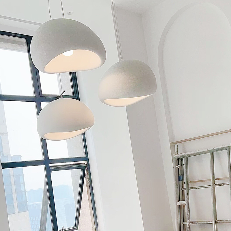 Lámpara de comedor lámpara de tres cabezas personalidad creativa lámpara de Bar estilo silencioso tienda de ropa Bed & Breakfast estilo crema iluminación lámpara de diseño