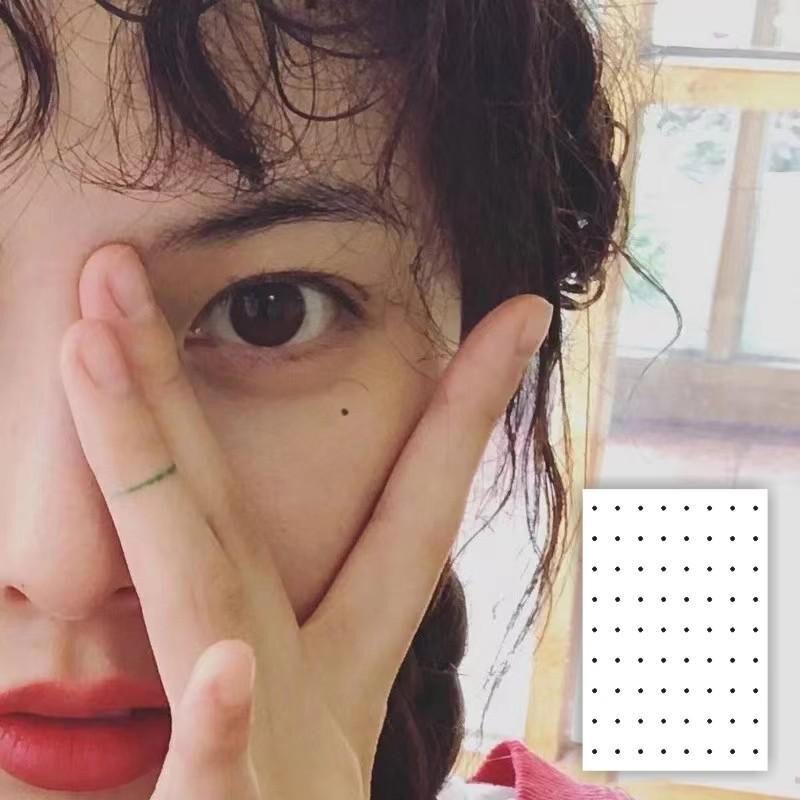 Hyuna with black tear mole tattoo body stickers waterproof long-lasting sexy eye beauty mole fake mole pure tattoo stickers