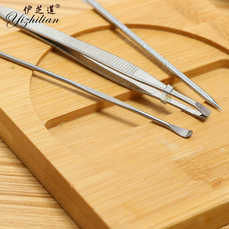伊芝莲 Set, ear picking stainless steel, 3 pieces, wholesale