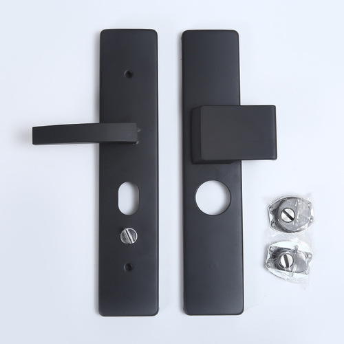 Entry door anti-theft door lock handle solid modern handle Buyang universal anti-pry panel door handle handle