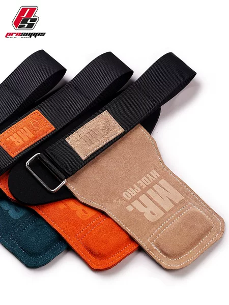 PROSUPPS Palm Protectors for Gym Deadlifts, Hyde Strength Training, Cowhide Palm Protectors, Anti-Slip for Hands