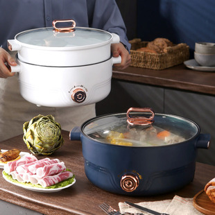 Electric Cooking Pot Multi-Function Electric Hot Pot Household Electric Hot Pot Integrated Electric Steamer Electric Wok Student Dormitory Electric Pot Small
