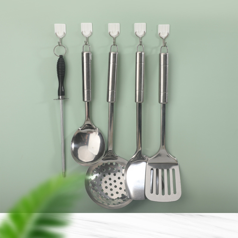 Stall retail wholesale bulk hook white large, medium and small plastic hook non-perforated affordable U-shaped sticky strong