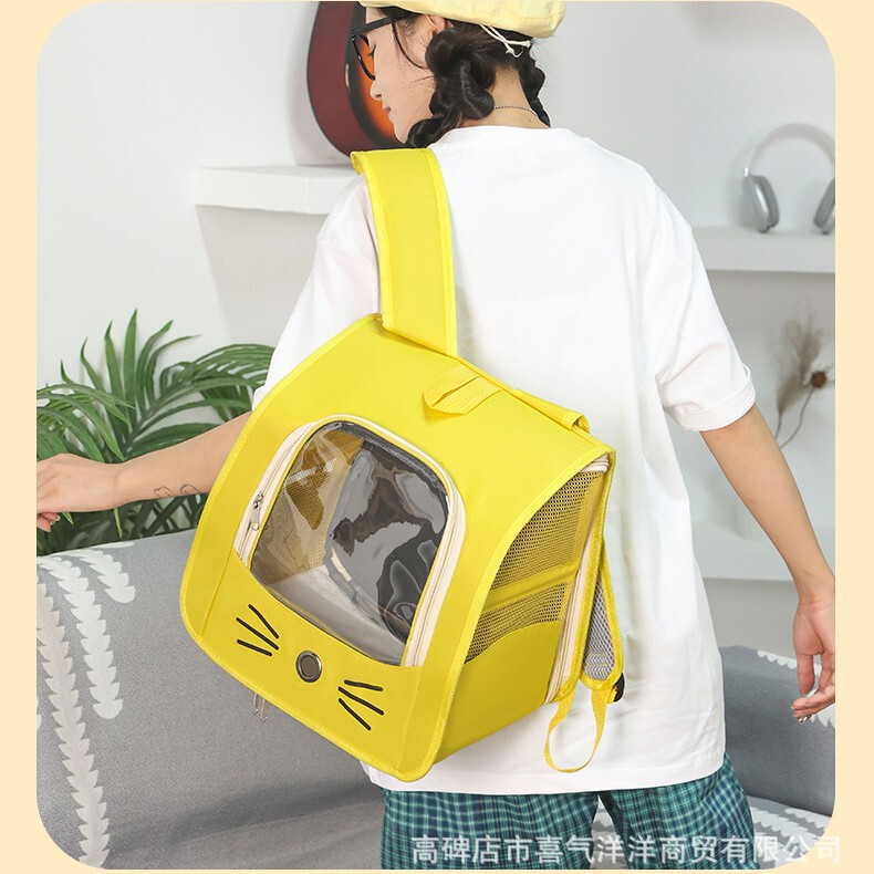 猫バッグ、ポータブル、軽量、通気性、ポータブルショルダーペットバッグ、猫と犬の大容量抗ストレスペット用品|undefined