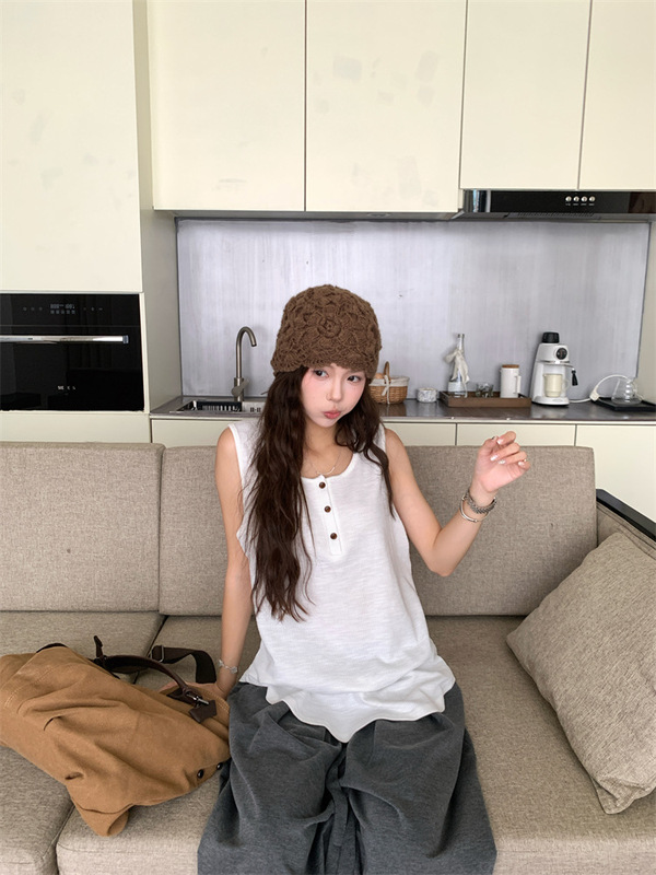 2025新款慵懒风条纹长袖外套女装秋季复古盐系宽松单排扣开衫上衣|undefined