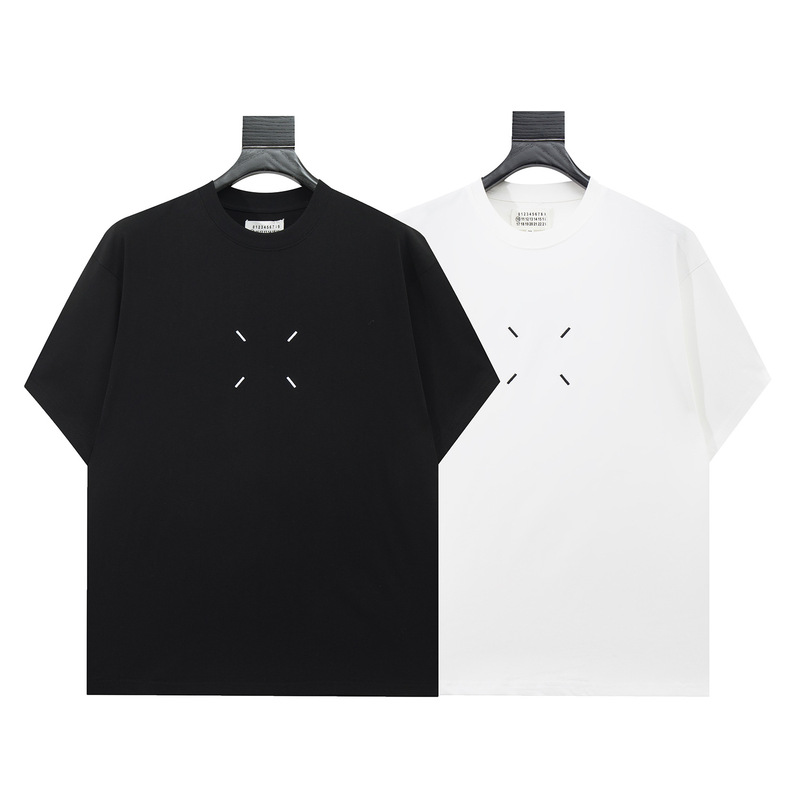 [Dujia] Correct Version of Margiela's Internet Celebrity's Same Classic Symbol Print High Street Round Neck Short Sleeves