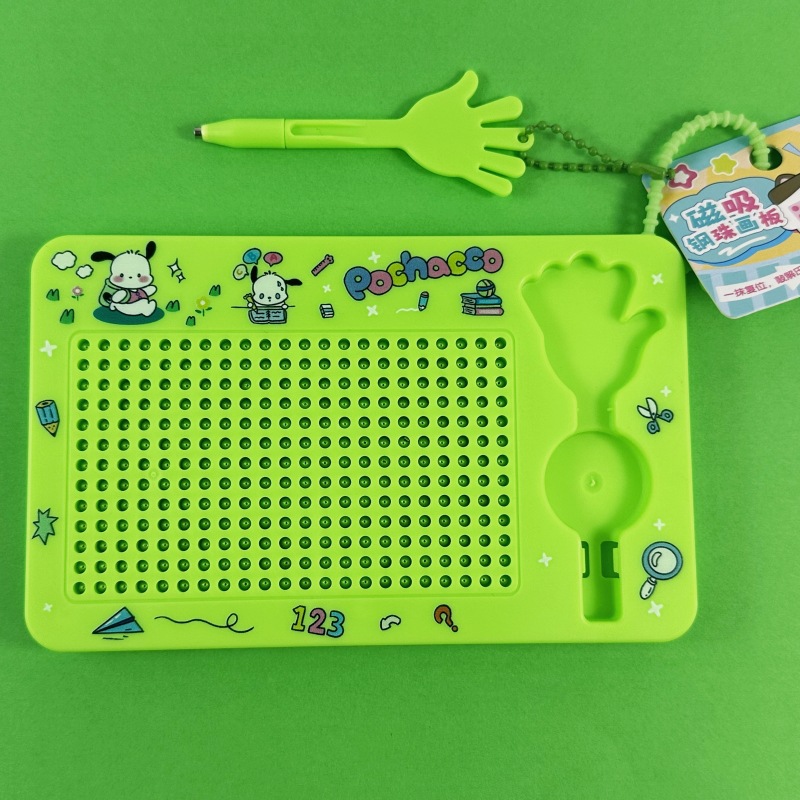 Tabla de dibujo magnética mediana - Pacha Green (laberinto en la parte posterior)