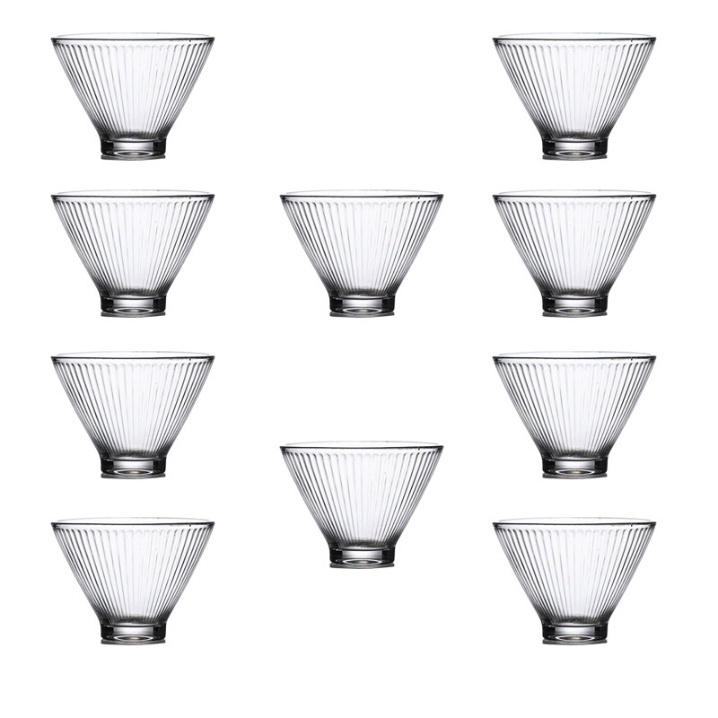 Taza de té de vidrio de estilo japonés taza de té pequeña taza de cristal transparente taza de té de Kung Fu taza de té del hogar taza de té pequeña