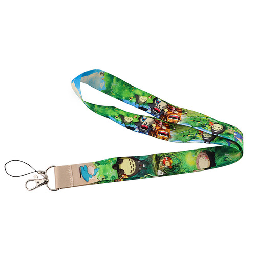 Anime cartoon girl guardian mobile phone lanyard U disk keychain office ID card holder accessories sling lanyard