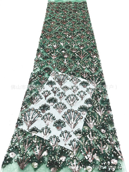 Fabricante nuevo pequeño ventilador de bollo de tela de encaje de alta calidad francesa vestido de boda cena tela de moda