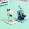 Realistic doll house, small microscope, jewelry, scale 1:12