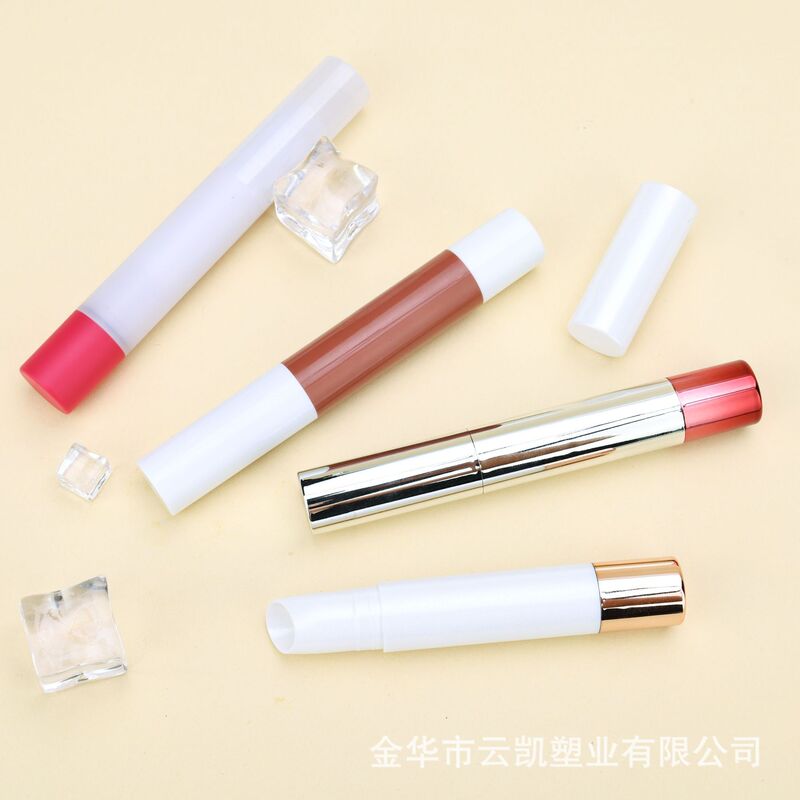 现货 银色旋转式ABS材质口红笔润唇膏管空管 口红包材|undefined