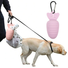 国境を越えたペットピックアップゴミ袋ディスペンサー犬が外出して荷物をかたづけるバッグシリコンバッグ