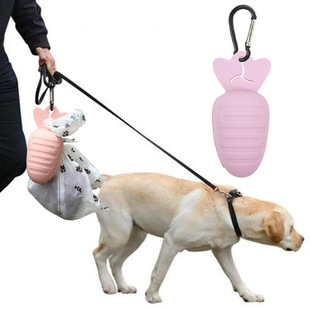 Cross-border Pet Toilet Picker Garbage Bag Dispenser Dog Go Out Picker Bag Storage Bag Silicone Picker Bag Carrying Bag